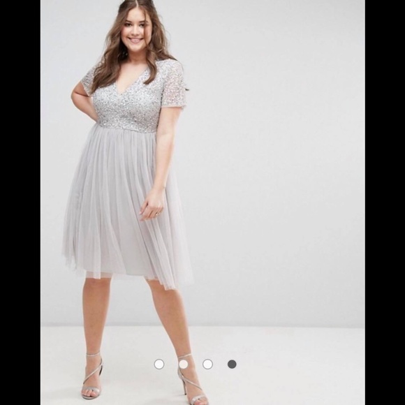 maya plus size sequin dress